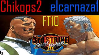 Street Fighter III Third Strike  Chikops2 Dudley vs elcarnaza1 Urien Fightcade FT10 [upl. by Kalin]