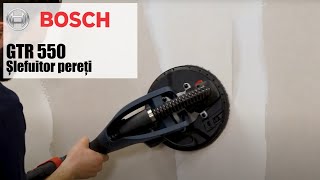 Bosch GTR 550  Șlefuirea pereților din gipscarton nu a fost niciodată mai simplă [upl. by Tiebout490]