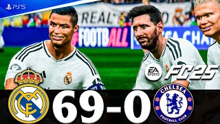 FC 25  MESSI RONALDO MBAPPE NEYMAR ALL STARS  REAL MADRID VS CHELSEA 690  EA FC 25 [upl. by Ainegul]