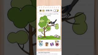 Brain Test Level 171 poor crow unable to eat walnut Walkthrough [upl. by Tram]