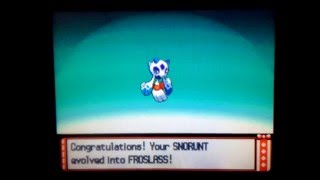 How To Evolve Snowrunt  Pokemon Platinum [upl. by Nyrhtak]