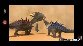 tarbosaurus vs polacanthus 3x talking version [upl. by Naujek510]