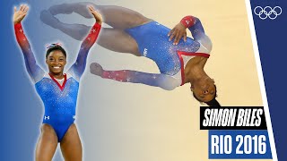 🤸🏾 Simone Biles 🇺🇸 Spectacular Debut 🔥 Her FirstEver Olympic Routine❗️ [upl. by Jamnis]