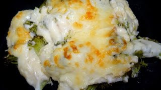 Receta  Brócoli con bechamel gratinado [upl. by Irtimd991]