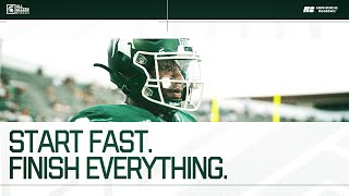 Start Fast Finish Everything  Khris Bogle  Michigan State Football  Spartans AllAccess [upl. by Ruhl684]