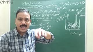 Electrolysis  Electro chemistry  12th Olympiad Jee NEET exams  explained in English amp Telugu [upl. by Reffinnej361]