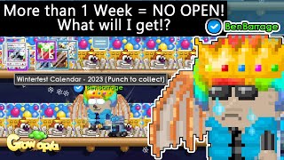 Growtopia  Open Calendars AFTER more than 1 WEEK Lucky or Not [upl. by Assirram]