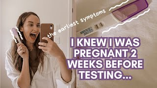 How I Knew I Was Pregnant Before A Positive Test  Early Symptoms 3 DAYS After Conception [upl. by Regor]