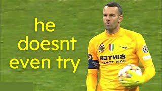 Handanovic does not like diving [upl. by Eveivaneg616]