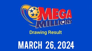 Mega Millions drawing winning numbers March 26 2024 [upl. by Ranee]