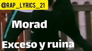 Morad  exceso y ruina lyrics  letra official vídeo clips [upl. by Linda339]