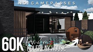 BLOXBURG  NO GAMEPASS Family Roleplay House  60k  Speedbuild [upl. by Nilak]