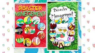 Disaster Management Project File Class 9 disastermanagement trending viral [upl. by Adlesirk]