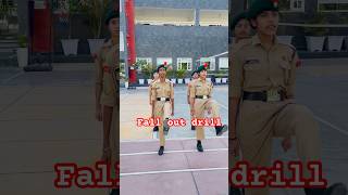 Ncc cadets fallout drill 🇮🇳👌 ncc drill viral shorts shortvideo trending shortsfeed army [upl. by Shipley]