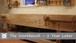 The Nicholson English Style Workbench  1 Year Later  Hand Tool Woodworking [upl. by Sidwell733]