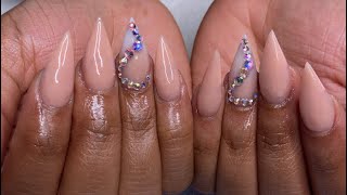 Watch Me Work Red Bottom Stiletto Nails [upl. by Naivaj753]