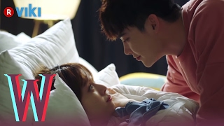 W  EP 7  Lee Jong Suk amp Han Hyo Joo Cuddling in Bed  Korean Drama [upl. by Debee]