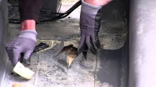 How to find and fix roof leak in a flat roof covered with single ply [upl. by Ahsinnek]