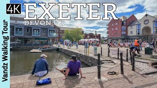 Exeter Quayside amp River Exe  Devon UK🇬🇧  Walking Tour [upl. by Ecnarret]