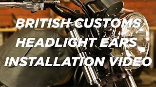 British Customs Headlight Ears Installation Video [upl. by Yarrum]