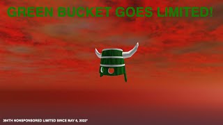 ROBLOX Agonizingly Green Bucket of Cheer goes LIMITED [upl. by Lyon]