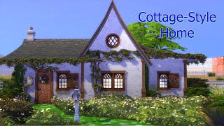 Cottage  Style Home  The Sims 4 Speed Build [upl. by Nevur357]