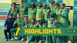 Proteas vs India  3rd Betway ODI Highlights  Six Gun Grill Newlands  23 January [upl. by Rayna]