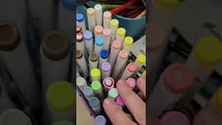 Arrtx Acrylic Paint Pens Markers art markers drawing acrylicpainting shortsyoutube [upl. by Eisiam602]