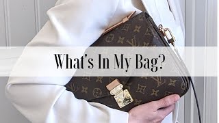 WHATS IN MY BAG 2021  Louis Vuitton Pochette Metis [upl. by Oijile]