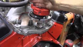 How to Install A distributor in a 350 Chevy [upl. by Karlik558]