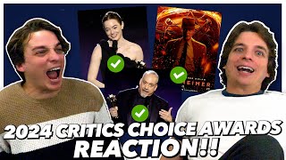 2024 Critics Choice Awards Reaction [upl. by Inor]