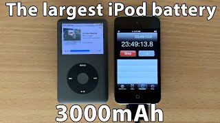 Testing the largest iPod battery 3000mAh [upl. by Vola770]