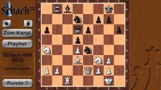 SchachWM 2012 Runde 7 Gelfand vs Anand [upl. by Barber]