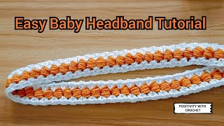 How to Crochet Baby Headband for beginners crocheting handmadecrochet crochet handmade youtube [upl. by Zimmerman]