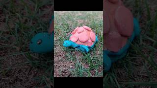 DIY tortoise made with coconut shell coconutshelldiy airdryclay CraftyKitchenCreationstc9rx [upl. by Anawit]