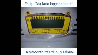 Fridge Tag data logger Reset in Odia [upl. by Annabell734]