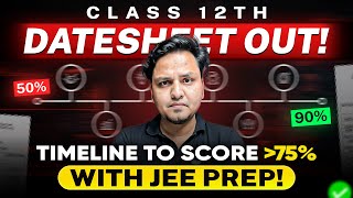 Class 12th DATESHEET OUT 75 Criteria Update  Smart Strategy for Boards amp JEE 2025 [upl. by Alicia463]