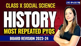 Most repeated PYQs Complete History Class 10th Social Science with Important Questions By Reema Maam [upl. by Eenitsed868]