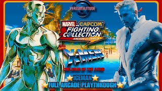 MARVEL VS CAPCOM FIGHTING COLLECTION XMEN CHILDREN OF THE ATOM ICEMAN FULL ARCADE PLAY THROUGH [upl. by Fax]