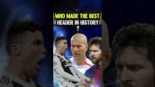 Ronaldo vs Messi vs Zidane header 😱 football ronaldo soccer messi zidane shorts header [upl. by Naoma58]