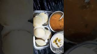 Idli Sambar recipe  South Indian dish  Weekend breakfast shortsvideo viralvideo cookingvideo [upl. by Conlan]