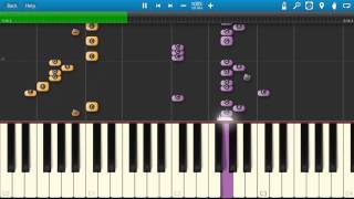 Aerosmith and Run DMC  Walk This Way Piano Tutorial  How to play  Synthesia [upl. by Lemieux]