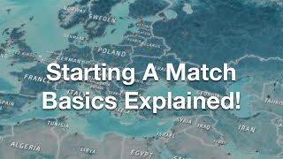 Conflict of Nations WW3  How to start A Match Basics [upl. by Moor]