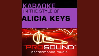 Fallin Karaoke With Background Vocals In the style of Alicia Keys [upl. by Jacobson]