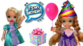 Oops Annia Stole MY Birthday  🎁 Anna and Elsa Toddlers Birthday Mix Up 🎈 [upl. by Dnomder]