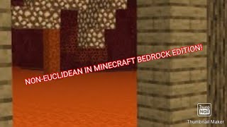 Tutorial  How To Make NonEuclidean Geometry In Minecraft Bedrock Edition [upl. by Buehrer285]