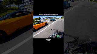 Kawasaki ninja h2r vs Mclaren 720s drag race shorts rider viral [upl. by Zacks]