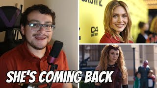 Elizabeth Olsen CONFIRMS Return as Scarlet Witch  Marvel [upl. by Euqinimod]