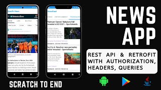 News app in android studio  how to create news app in android studio  News app Retrofit REST API [upl. by Leonardo]