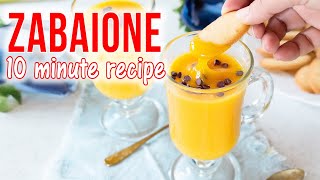 Italian Zabaglione Recipe 3 Ingredients Easy Zabaione Tutorial [upl. by Ragse8]